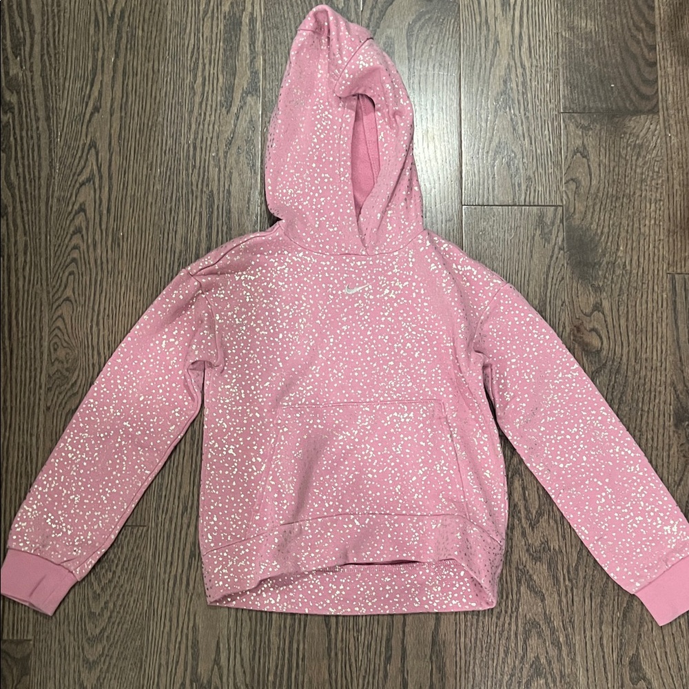 Nike Kids Pink Speckled Hoodie
